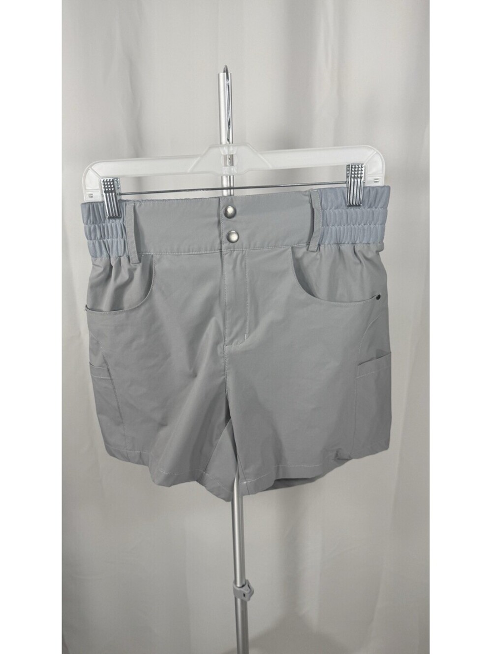 Viodia Womens Gray Hiking Shorts Size Small Cargo Pockets Outdoor Athletic